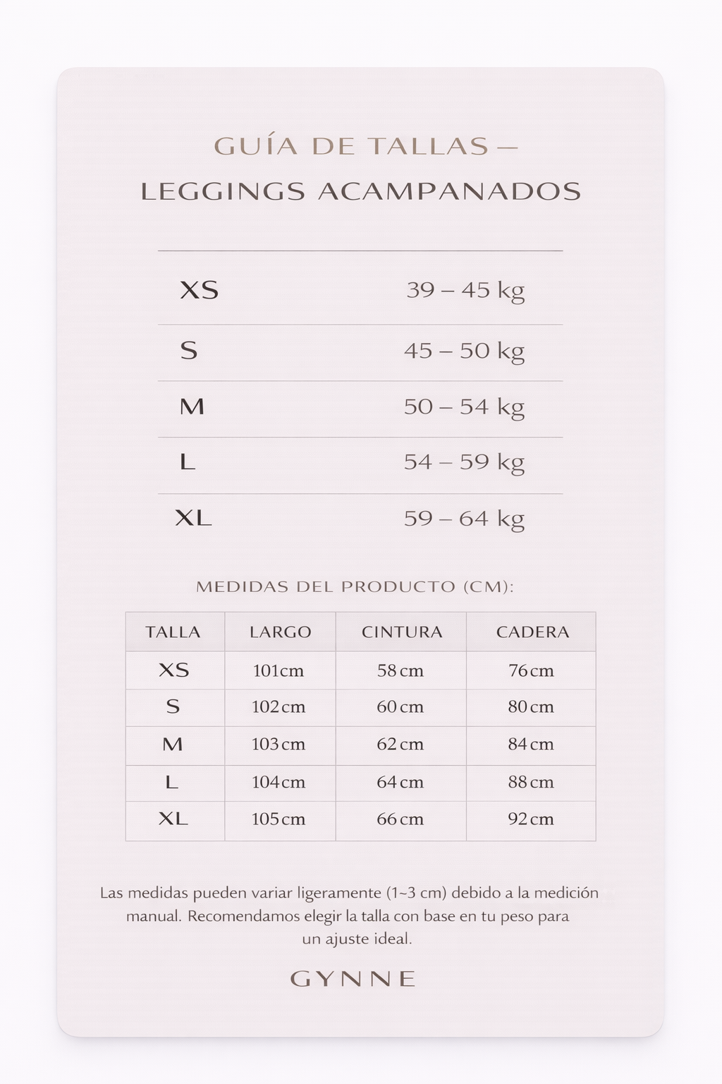 Leggings acampanados